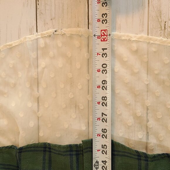 Boutique Plaid Flannel Shirt Lace Panel Shirt L NEW Cozy Feminine Long Sleeve - Picture 6 of 9